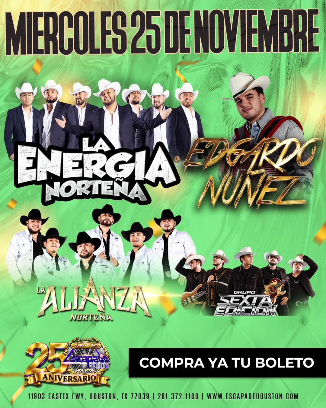 La Energía Norteña, Edgardo Nuñez, La Alianza Norteña, Grupo Sexta Edición