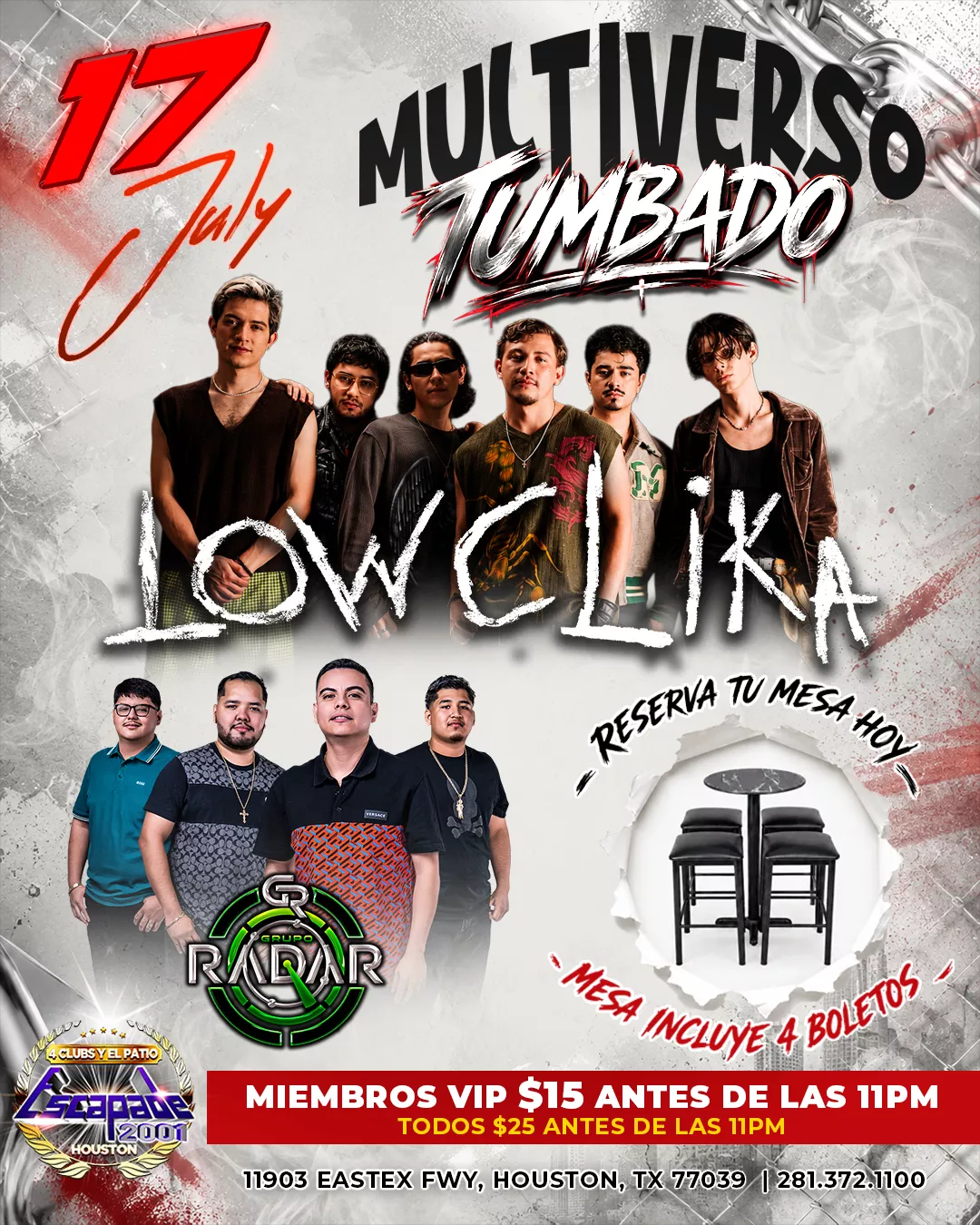 Multiverso Tumbado con Low Clika y Grupo Radar